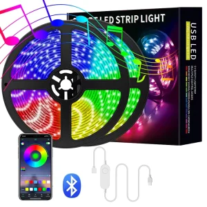 5V USB BT APP IP65 Waterproof TV Background Decorative RGB LED Strip Light Smd5050 Copper Body Epistar Chip Dimmable 2700 6500K