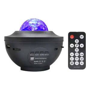 5V USB Galaxy Projector LED Music Speaker Starry Sky Aurora Ocean Wave Night Light