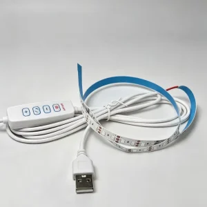 5V USB LED Strip 120LEDs/m 0.5m 1m 2700K-6000K SMD2835 Dimmable with Switch PVC Flexible Tape
