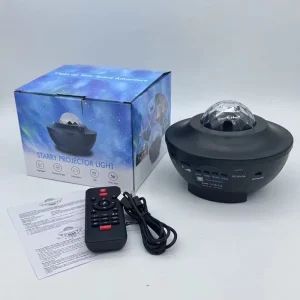 5V USB Plug-In LED Galaxy Star Projector Night Light with Bluetooth Speaker Music and Remote Control