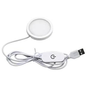 5V USB RGB LED Round Light 3D DIY Model Lamp Kit with Remote Control for Display Shelf Lighting