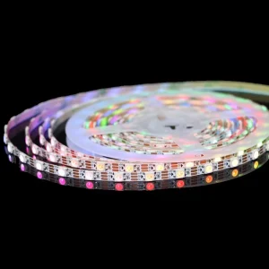 5V USB RGBIC Pixel LED Strip 5mm Narrow Copper Board 60 LEDs/m Remote-Controlled Self-Adhesive Double-Sided Tape Furniture Lighting