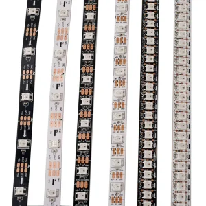5V WS2812 WS2812B LED Strip SPI Signal Addressable Individual RGBIC Digital Programmable Smart RGB LED Strip Light