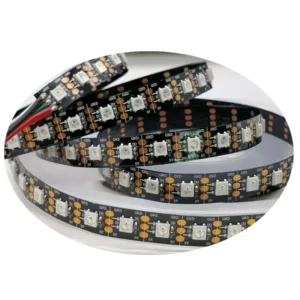 5V WS2812B 96LED SMD5050 Addressable RGB LED Strip Light Black PCB Copper Body APP Control