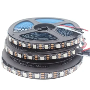 5V WS2812B RGB LED Strip 60/144 LEDs IP65/IP67 Waterproof
