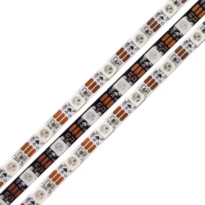 5V WS2812B RGB Smart LED Light Strip 60 LEDs 5mm Flexible App-Controlled 5050 Matrix Addressable