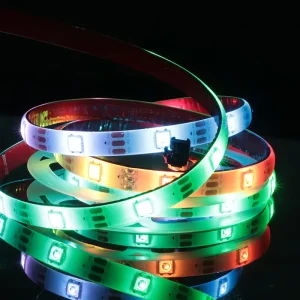 5V WS2812B RGBIC LED Strip Light 30 LEDs/m Copper PCB Remote Control Dimmable Self-Adhesive TV/PC Backlight Tape