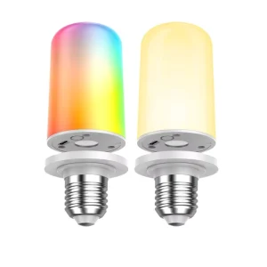 5W Indoor Dimmable LED Smart Bulb 360° RGBWC Color Changing Rechargeable with E27 Base DC5V