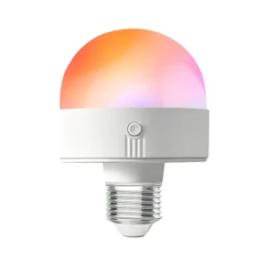 5W RGB Rechargeable LED Bulb E26 E27 Smart Color Changing Light with Remote & Magnetic Pothook for Home Decor