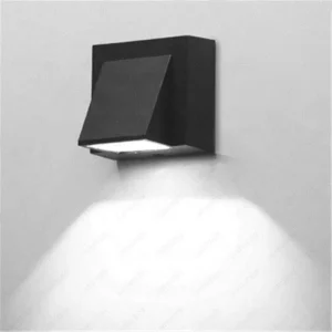 5W Single Head LED Wall Lamp Waterproof IP65 Feature Aluminum Square Sconce Light for Garden Corridor Outdoor Warm White IP65