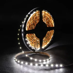 60 LEDs/m 3528 SMD LED Strip Light, Flexible Silicone Tubing, USB, Dimmable, IP33, DC12V/24V, Battery Operated, White