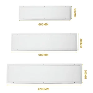 6000K Modern Aluminum LED Panel Light 300x1200mm Dimmable Purification Lamp with CRI90 IP44 for Lab Hospital Workshop Use