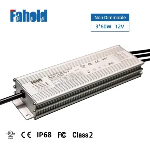 60W/120W/180W/200W/240W/300W/400W Multi-Channel Constant Voltage LED Driver with 1-5 Outputs for LED Strip Lighting