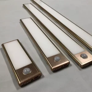 60cm LED Cabinet Lights USD Rechargeable Warm White Magnetic Motion Sensor Bar Light for Kitchen Bedroom