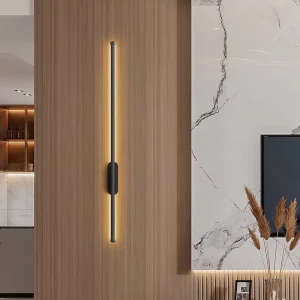 60cm Rechargeable LED Linear Wall Lamp with Touch and Motion Sensor for Bedroom or Living Room