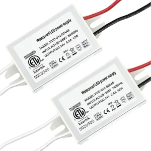67*30*20mm 10W 12W 15W AC 110V-265V to DC 12V 24V Waterproof IP67 LED Power Supply Driver Transformer