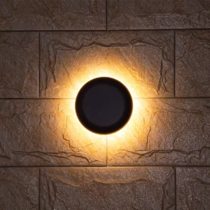 6W LED Wall Lamps IP65 Waterproof Dimmable Aluminum Base Minimalist Geometric Elements Warm White Ambient Garden Lights