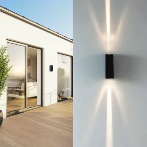 6W Luxury LED Wall Lamp Suitable for Outdoor Use Waterproof with Top and Bottom Lighting
