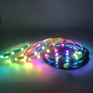 6mm Wide 5V Smart IC RGB LED Tape Light Individually Addressable S-Shape Zigzag Flexible Bendable USB Landscape Light