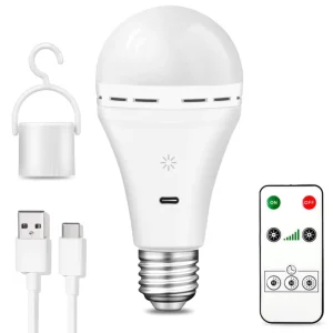 7 Watt 100 Lm Emergency Rechargeable Bulbs E27 Battery Operated Led Bulb Recharge for Home