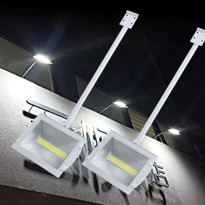 70W LED Long-Arm Exhibition Floodlight, Three-Color Changeable, AC220V, IP65