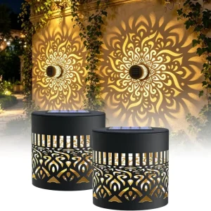7color Solar Datura Lights Garden Decoration Christmas Halloween Party Courtyard Decoration Solar Garden Wall Light