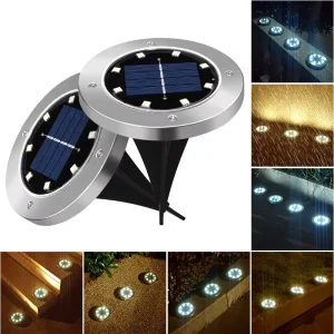 8/10/12 Led Garden Lights Lawn Driveway Yard Garden Decoration Waterproof Outdoor Lighting Led Garden Solar Lights