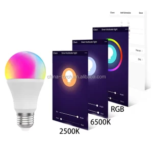 800 Lumen Smart LED Bulb with Bluetooth App and Voice Control, RGB, E27 Base