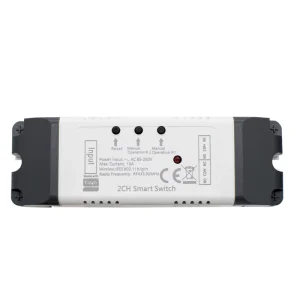 85-250V 2CH WiFi Smart Switch with Relay Module and Remote Control