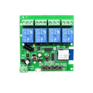 85-250V WiFi Smart Light Switch 4CH RF433 Receiver 10A Relays