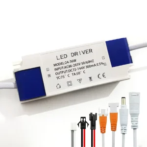 85 265V 12W 18W 24W 36W Spotlight Panel Light Adapter Transformer 300mA for LED Downlight