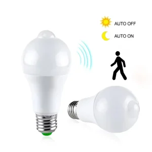 85-265V E27 PIR Motion Sensor LED Bulb 12W 15W