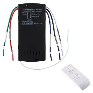 85-265V Universal Ceiling Fan Lamp Timing Speed Wireless Remote Control Switch