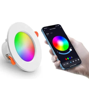 85-265V Wireless Smart RGBCCT Dimmable LED Recessed Ceiling Downlight