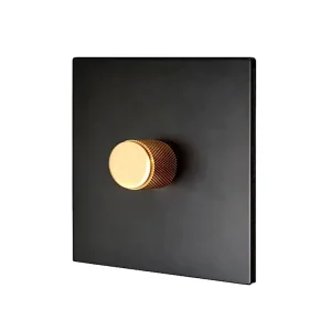 86 Wall Switch Dimmer Home Hotel Stainless Steel Panel Metal Vintage Light Switch Dimmer