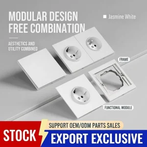 86mm European Style French Russian Standard Socket 16A German European Standard Wall Switch Socket