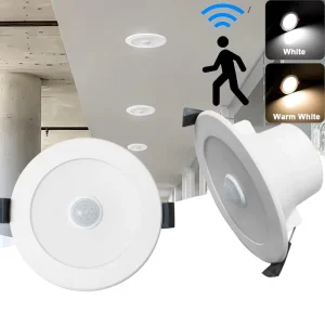 8W/9W LED Motion Sensor Downlight, IP44, for Entrances, Hallways, Corridors, Staircases, and Warehouses