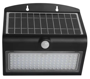 8W IP65 Waterproof Outdoor Solar LED Wall Light with PIR Sensor for Fence Lighting