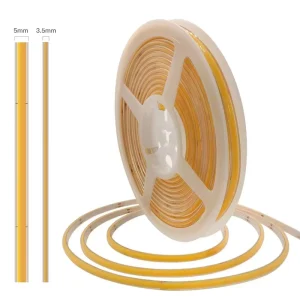 8mm Flexible 12V COB LED Strip Light CRI90 3000K-6500K Tunable White