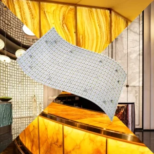 9.45 x 18.9 Inch 288 LED 9.17 x 19.69 Inch 420 LED 24V Flexible LED Backlight Sheet Static White for Kitchen