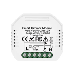 90-250V 3-Way WiFi Smart Dimmer Switch Module Alexa Voice Assistant Compatible