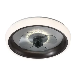 96W LED Ceiling Fan Light with Three-Color Dimming and Infrared Remote Control for Living Room