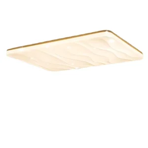 96W Smart Solid Wood Ceiling Light Modern IP33 Rated Starry Sky Design Living Room Bedroom Full House LED Lamp Acrylic Cover