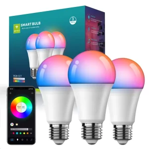 9W 10W E27 B22 Smart LED Bulb RGBW Tunable White App Control RGB+CCT 800lm