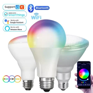 9W 12W 17W E27 E26 B22 RGB Smart LED Bulb with App Control