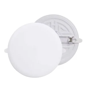 9W Led Flat Commercial Panel Light Modern Surface Mounted Frameless Recessed Round Panel Light for Living Room Bedroom Office