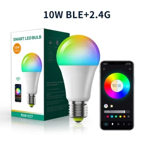 9W New Factory Direct Sale E26 Multi color RGB Warm White Cold White Bulbs Bluetooth Smart LED Bulb