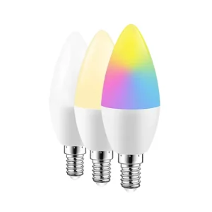 9W WiFi Smart LED Bulb 220V E14 Candle Light Dimmable RGB App Control