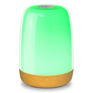 A100 White Rechargeable Night Light with 16-Color RGB Touch Control