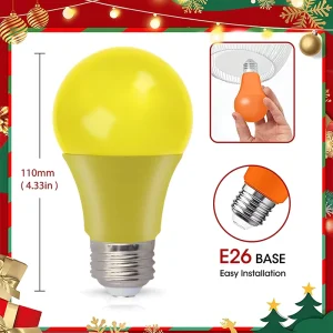 A19 6W LED Bulb Residential Use Dimmable Aluminum for Christmas Festival Lighting